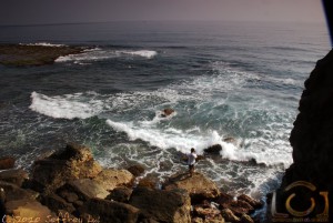 Waves Crashing on Rocks at Blue Cove, Pagudpud