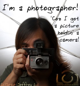 'Coz I got a picture holdin' a camera!